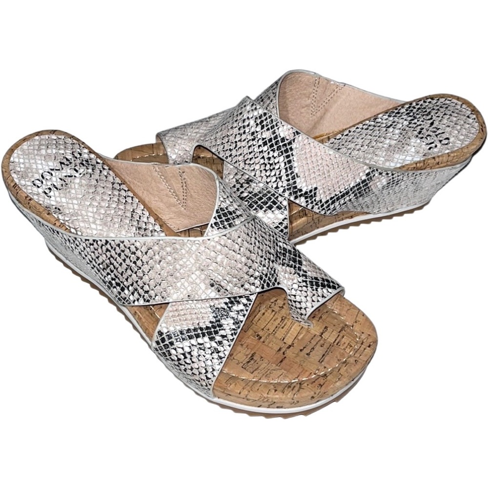 Donald J. Pliner Snakeskin Wedges